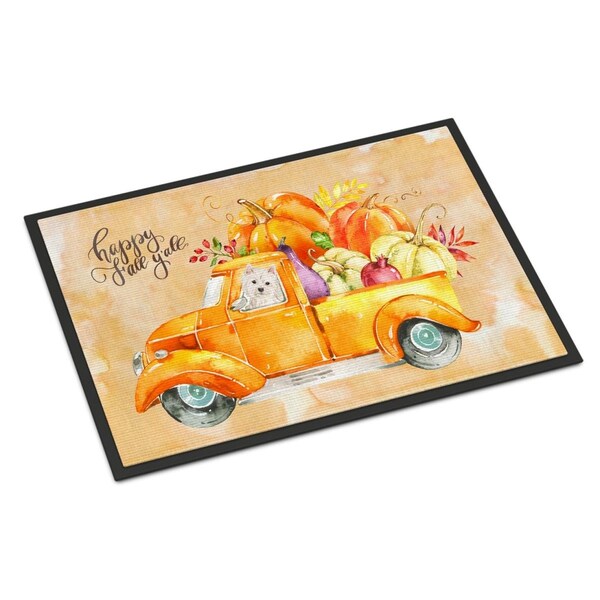 Carolines Treasures 24 x 36 in. Fall Harvest Westie Indoor or Outdoor Mat - CK2653JMAT