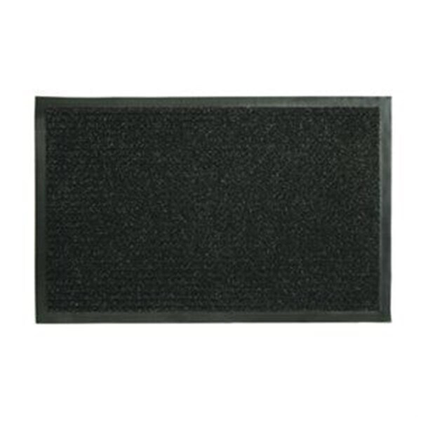 Planon 18 x 28 in. Dual Rib Floor Door Mat, Black - PL2669382
