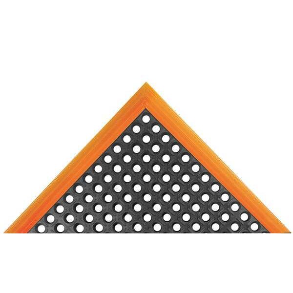 Notrax Antifatigue Mat, Rubber, Mini-Diamond Studded Top, 39 in W x 10 1/4 ft L, Black - 549S3124OB
