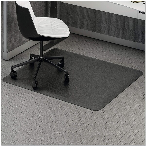 Deflecto Antifatigue Mat, 53" L x 45" W, Black - CM24242BLKSS