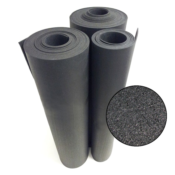 Rubber-Cal "Recycled Flooring" 1/4 in. x 4 ft. x 8 ft. - Black Rubber Mats - 03_101_WAB_4