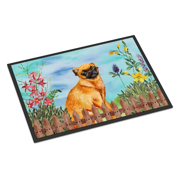 Carolines Treasures Small Brabant Griffon Spring Indoor or Outdoor Mat - 24 x 36 in. - CK1229JMAT