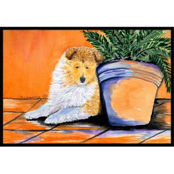 Jensendistributionservices 24 x 36 in. Sheltie Indoor Or Outdoor Mat - MI237576
