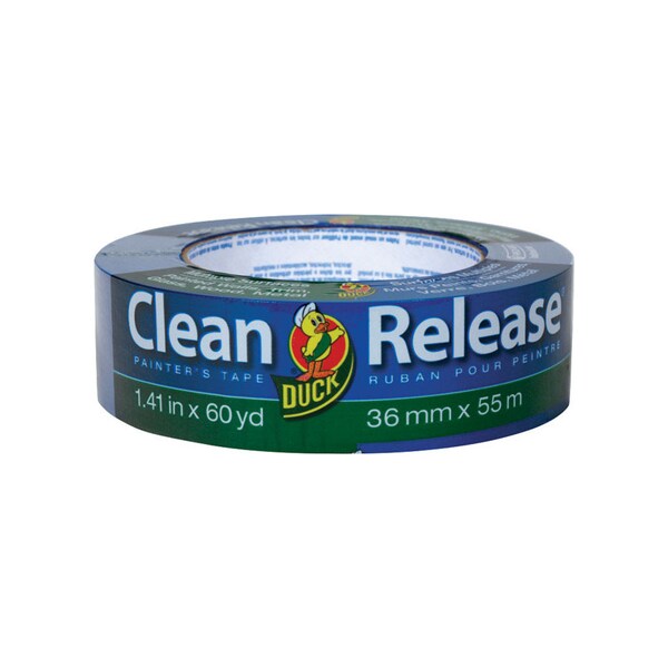 Duck Brand Duck Clean Release 1.41 in. W X 60 yd L Blue Medium Strength Painter's Tape 1 pk - 240194