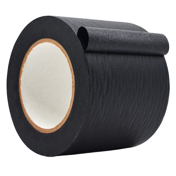 Wod Tape FPTC7 Printable Flatback Tape 4 in. x 60 yds. Black, 12PK - WOD FPTC7-04000-12-60-BLA