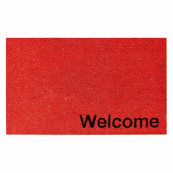 Calloway Mills Entrance Mat, Coir, Red, Black - 105811729WELC