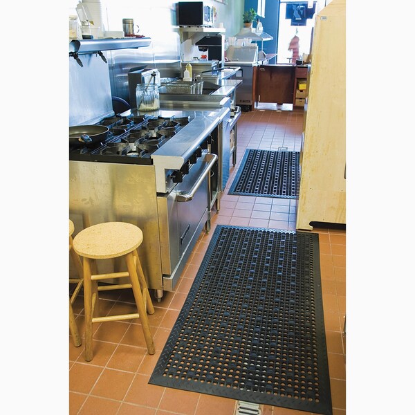 Genuine Joe Genuine Joe Indoor Mat, Black, 36 in W x 60 in L - GJO01705