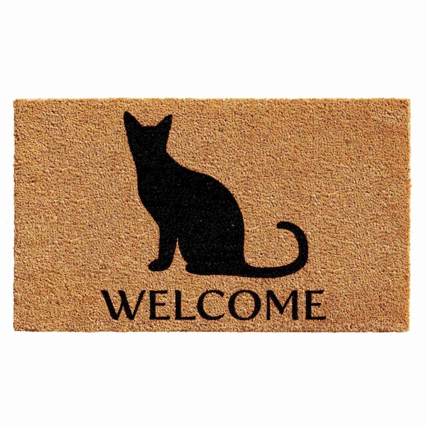 Calloway Mills Entrance Mat, Coir/Rubber, Natural, Black - 103071729