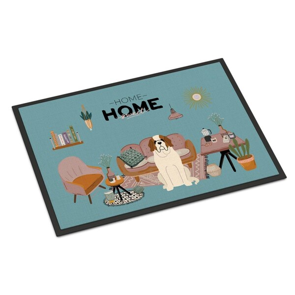 Carolines Treasures 24 x 36 in. Saint Bernard Sweet Home Indoor or Outdoor Mat - CK7880JMAT