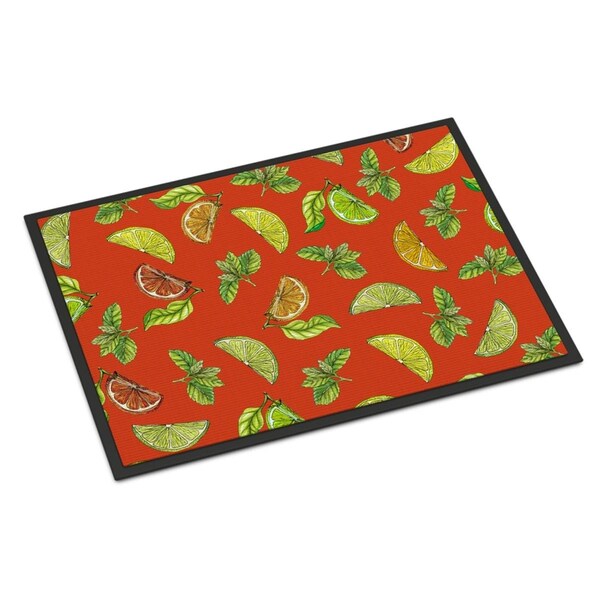 Carolines Treasures Lemons Limes and Orange Indoor or Outdoor Mat, 24 x 36 in. - BB5205JMAT