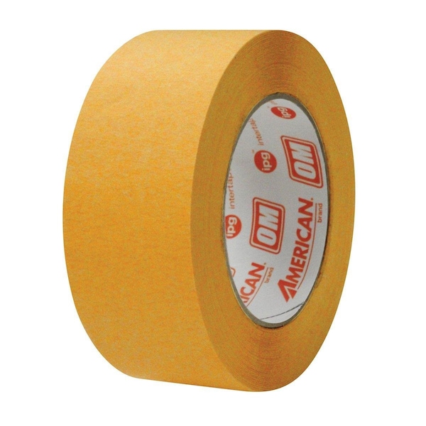 Tool Time 0.25 in. x 60 Yards Orange Mask High Temperature Premium Paper Masking Tape - Orange - 1/4in. - TO3586039