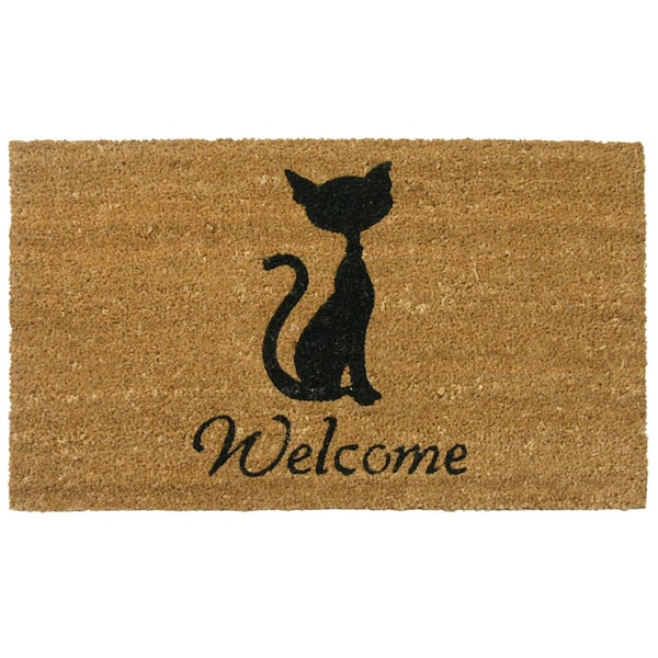 Rubber-Cal Meow Cat Welcome Mats Cat Doormat, 18 x 30-Inch - 10-106-064
