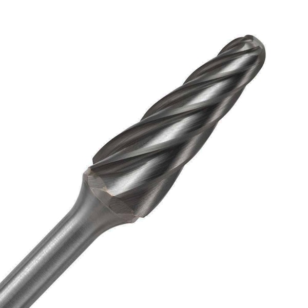 Champion Cutting Tool Taper Radius End Carbide Bur for Narrow Contours / Surface Machining, 3/4in Cut Dia, 1-1/2in LOC - CHA SL7NF