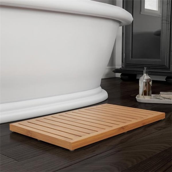 Lavish Home Lavish Home 67-BAMB-5 Bamboo Bath Mat-Eco-Friendly Natural Wooden Non-Slip Slatted Design Mat - 67-BAMB-5