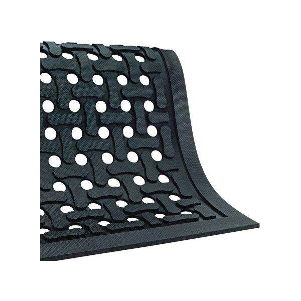 Bsc Preferred 3 x 5' Black Anti-Slip Drainage Mat - BUY00021495