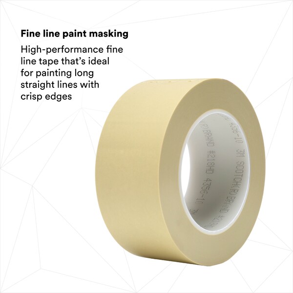 3M Masking Tape, 2 in W x 60 yd L, 5 mil Thick, Green, Rubber Adhesive, 24 PK - 218