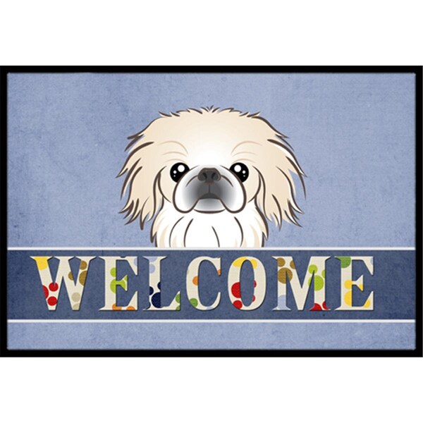 Carolines Treasures Pekingese Welcome Indoor & Outdoor Mat, 18 x 27 in. - CA77358