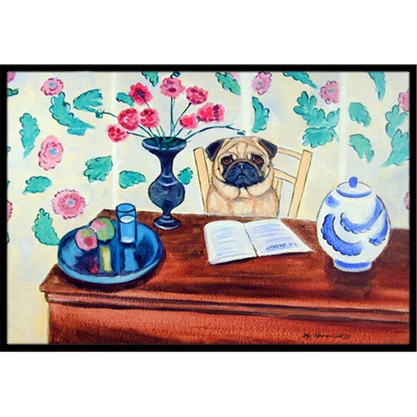 Carolines Treasures 18 x 27 in. Pug Indoor Outdoor Mat - CA77981