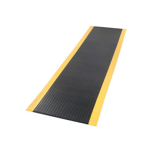 Apache Mills Apache Mills Soft Foot Anti Fatigue Mat 3/8in Thick 2' x 3' Black/Yellow - 2026309032X3