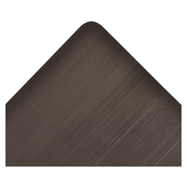 Notrax Antifatigue Mat, 5 ft L x 3 ft W, 1 in Thickness, Vinyl, Corrugated, Black - 974S0035BL
