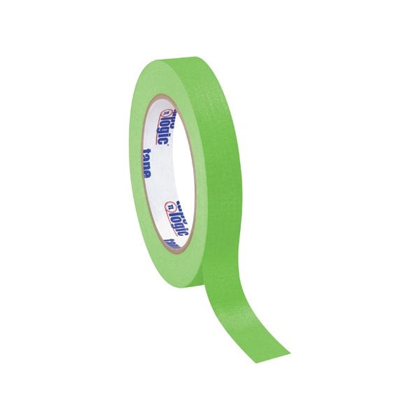 Tape Logic 3/4'' x 60 yds. Light Green Tape Logic Masking Tape, 12PK - T93400312PKA