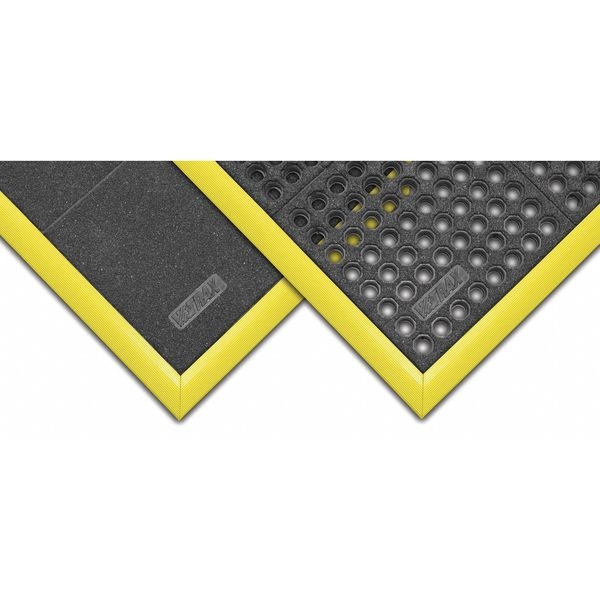 Notrax Ramp Edge, Nitrile Rubber, 2 in W x 3 ft L, 3/4 in Thick - 551F0003YL
