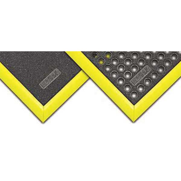 Notrax Ramp Edge, Nitrile Rubber, 2 in W x 3 ft L, 3/4 in Thick - 551F0003YL