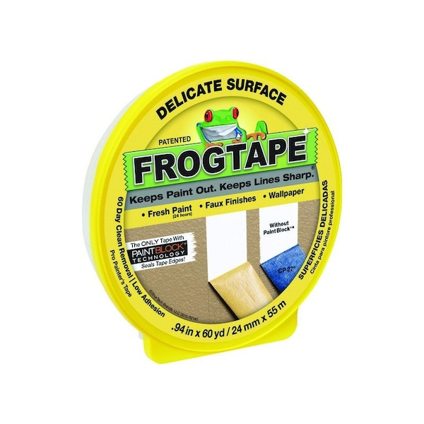 Frogtape FrogTape 0.94 in. W X 60 yd L Yellow Low Strength Painter's Tape 1 pk - 280220
