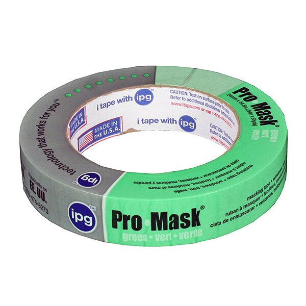 Intertape .94" x 60 Yds ProMask Green 8-Day Painter's Masking Tape - 5803