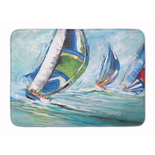 Carolines Treasures Boat Race Machine Washable Memory Foam Mat - JMK1030RUG