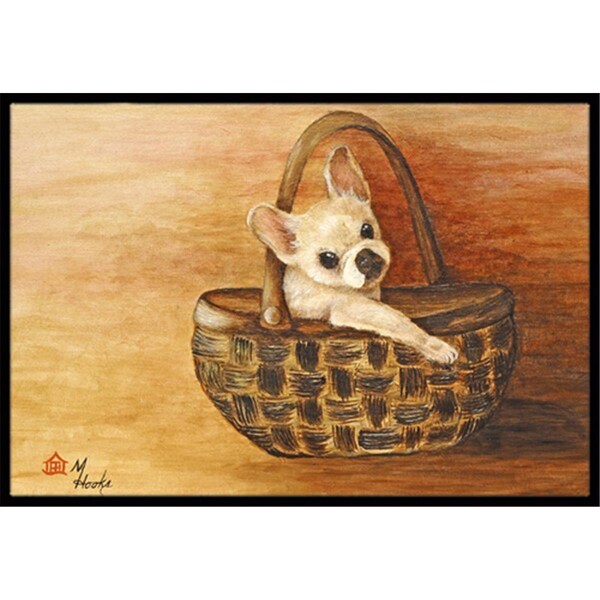 Carolines Treasures French Bulldog Take Me Too Indoor and Outdoor Mat- 18 x 27 in. - MH1063MAT