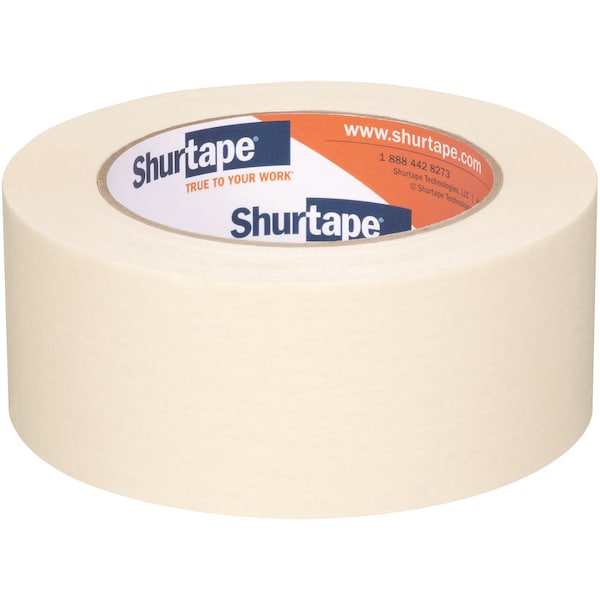 Shurtape Masking Tape, 48 mm W x 55 m L, 4.6 mil Thick - 104468
