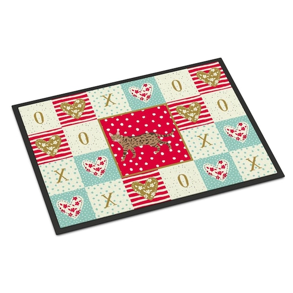Carolines Treasures 24 x 36 in. Serengeti Cat Love Indoor or Outdoor Mat - CK5703JMAT