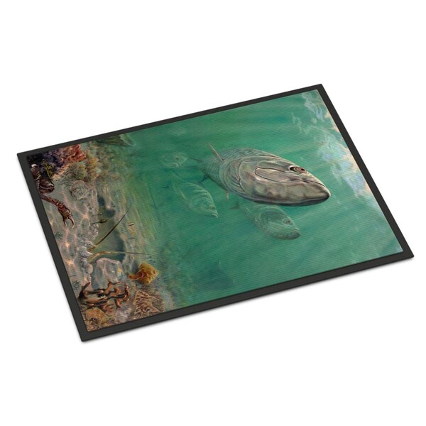 Carolines Treasures 18 x 27 in. Silver Patrol Tarpon Indoor or Outdoor Mat - JMA2009MAT