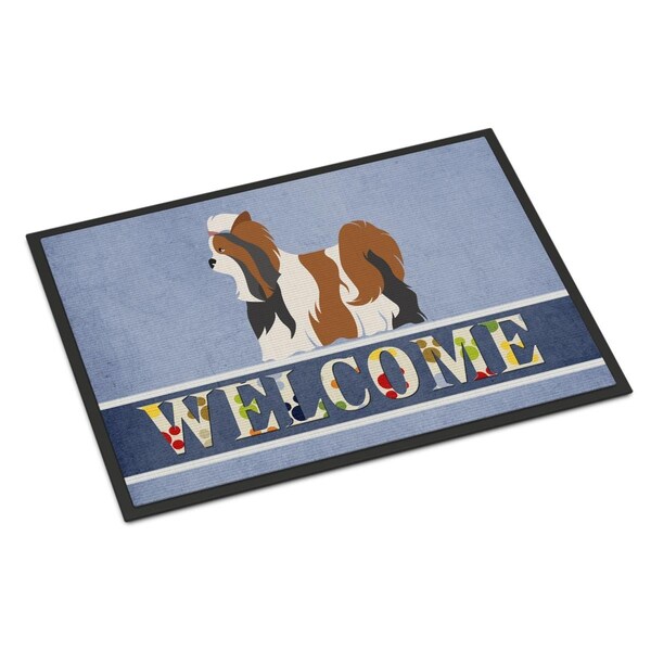 Carolines Treasures Biewer Terrier Welcome Indoor or Outdoor Mat - 18 x 27 in. - BB8308MAT