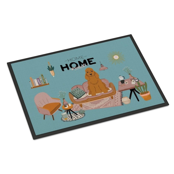 Carolines Treasures 18 x 27 in. Red Cocker Spaniel Sweet Home Indoor or Outdoor Mat - CK7940MAT