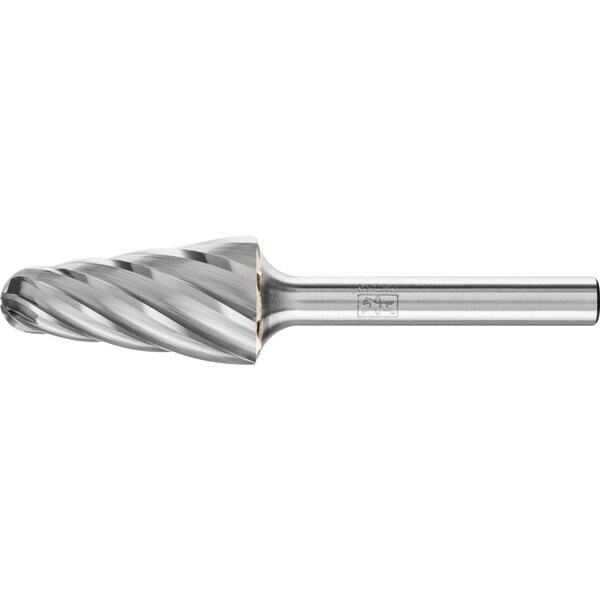 Pferd Carbide Bur - 14° Taper, ALU Cut - 3/8" x 1-1/16" x 1/4" Shank - SL-3 - 25155