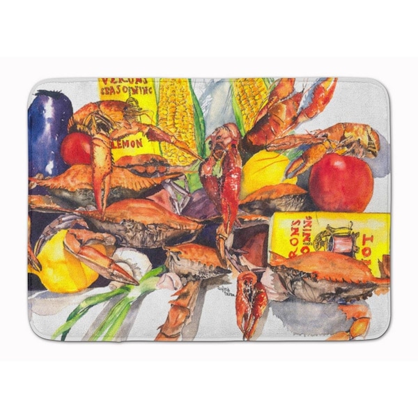 Carolines Treasures Verons and Crabs Machine Washable Memory Foam Mat - 1016RUG