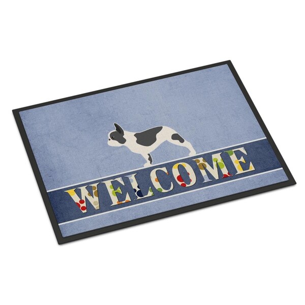 Carolines Treasures 24 x 36 in. French Bulldog Welcome Indoor or Outdoor Mat - BB5545JMAT
