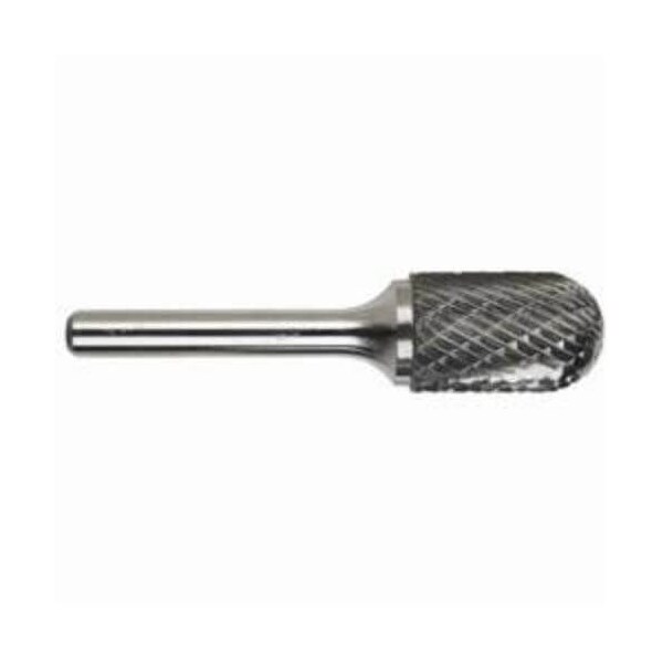 Morse Carbide Burr, Premium, Series 5970, Radius, 34 Head Dia, 1 Length of Cut, 212 Overall Length,  - 59551