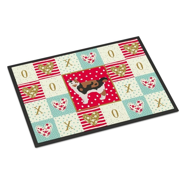 Carolines Treasures 18 x 27 in. Cymric No.2 Cat Love Indoor or Outdoor Mat - CK5594MAT