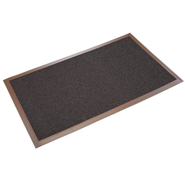Crown Matting Technologies Scraper Mat, PVC, 3/8" Thick, Brown, 4' W x 20' L - DE MU42BR