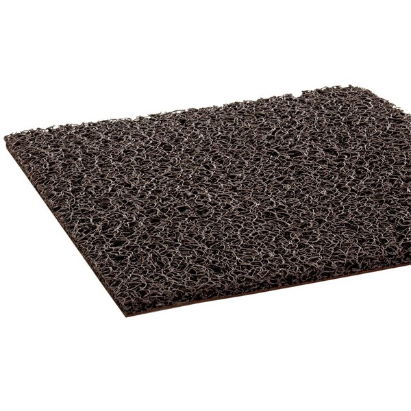 Crown Matting Technologies Scraper Mat, PVC, 3/8" Thick, Brown, 4' W x 20' L - DE MU42BR