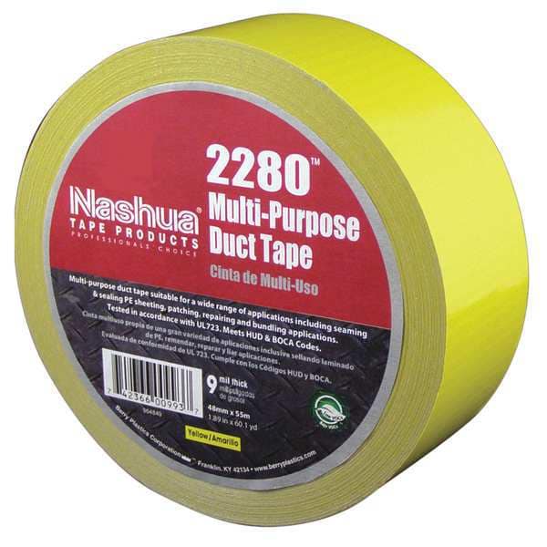 Nashua Duct Tape, 48mm x 55m, 9 mil, Yellow - 2280