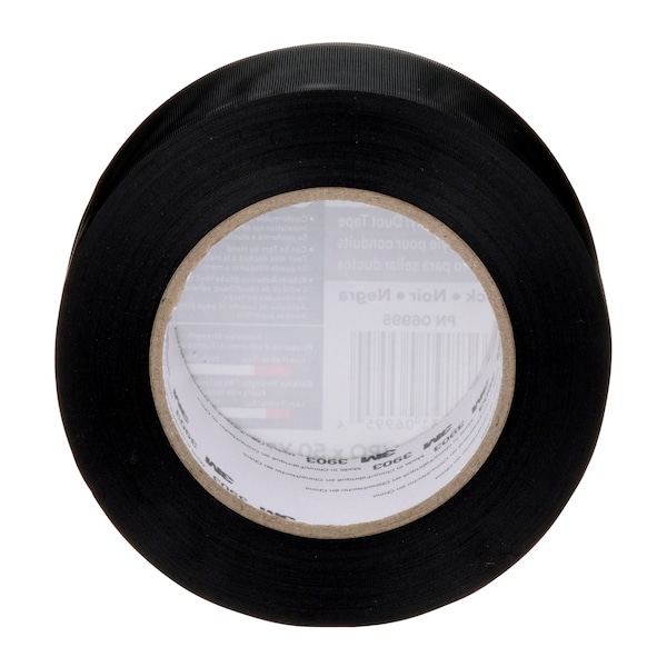 3M Duct Tape, 2 x 50 yd, 6.5 mil, Black, Vinyl - 3903