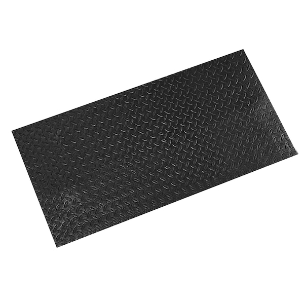 Crown Matting Technologies Antifatigue Mat, 60' L x 6' W, 3/8" Thickness, PVC Foam, Black - TS33872KD