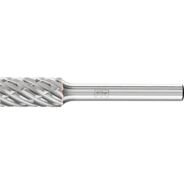Pferd Carbide Bur - Cylind. Plain End, STEEL Cut - 3/8" x 3/4" x 1/4" Shank - SA-3 - 24068