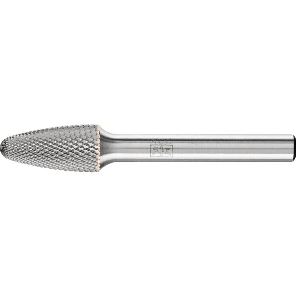Pferd Carbide Bur - Tree Shape, MICRO Cut - 3/8" x 3/4" x 1/4" Shank - SF-3 - 27532