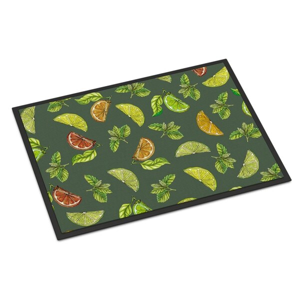 Carolines Treasures Lemons Limes and Orange Indoor or Outdoor Mat, 24 x 36 in. - BB5207JMAT