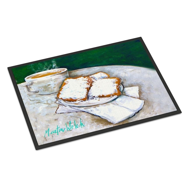 Carolines Treasures 24 x 36 in. Breakfast Delight Beignets Indoor or Outdoor Mat - MW1271JMAT